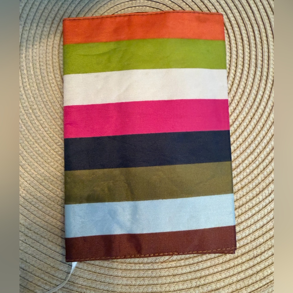 Coach Legacy Striped Canvas Envelope Pouch with Gold Logo for Passport/Ledger - Picture 7 of 9